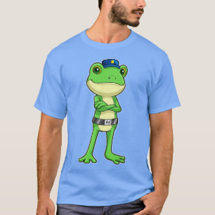 Frog as Police officer with Police hat T-Shirt
