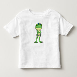 Frog as Police officer with Police hat Toddler T-Shirt