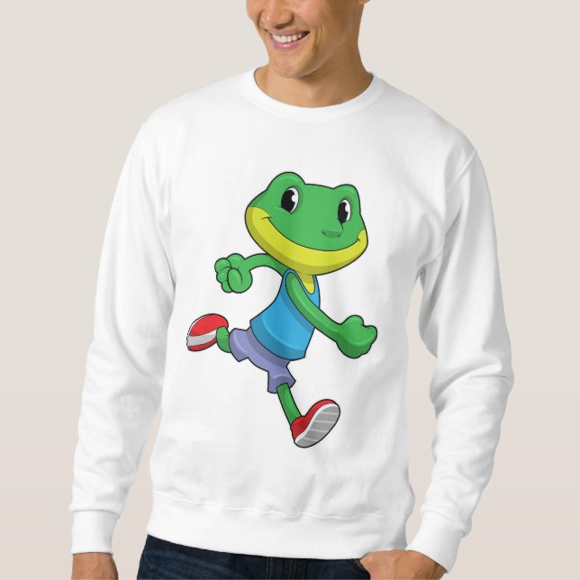 Frog as Runner at Running Sweatshirt (Front)