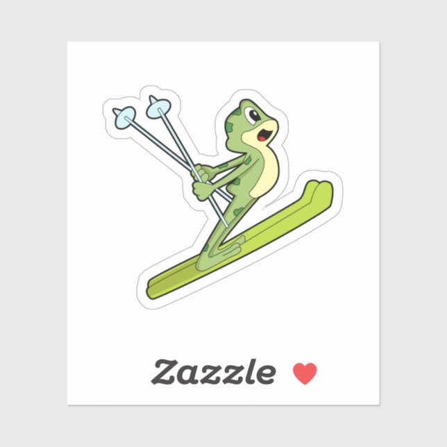 Frog as Ski jumper with Ski.PNG (Sheet)