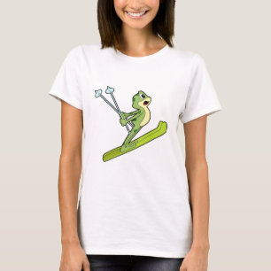 Frog as Ski jumper with Ski.PNG T-Shirt