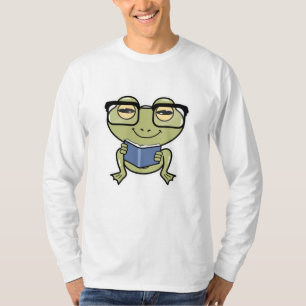 Frog as Student with Book T-Shirt
