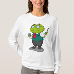 Frog as Teacher with Book T-Shirt