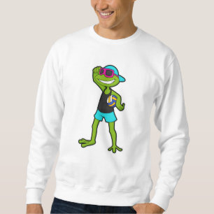 Frog as Volleyball player with Volleyball Sweatshirt