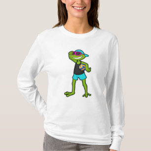 Frog as Volleyball player with Volleyball T-Shirt