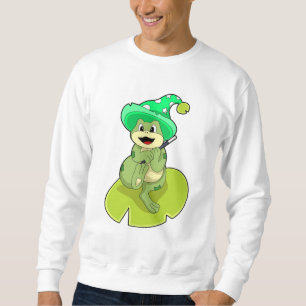 Frog as Wizard with Magic wand Sweatshirt
