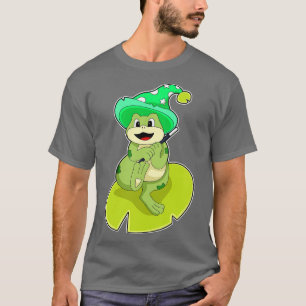 Frog as Wizard with Magic wand T-Shirt