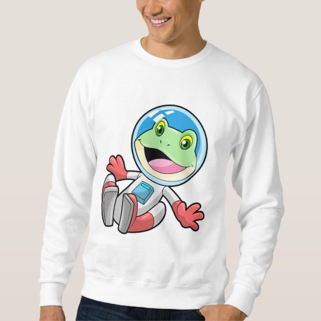 Frog Astronaut Costume Space Sweatshirt (Front)
