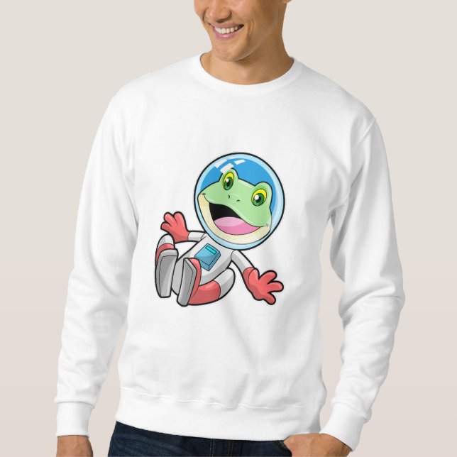 Frog Astronaut Costume Space Sweatshirt (Front)