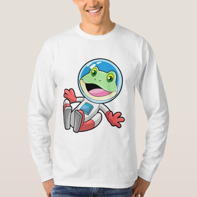 Frog Astronaut Costume Space T-Shirt (Front)