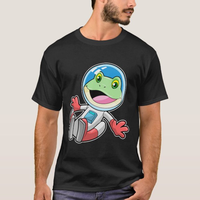 Frog Astronaut Costume Space T-Shirt (Front)