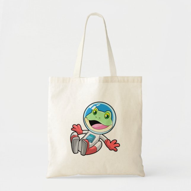 Frog Astronaut Costume Space Tote Bag (Front)