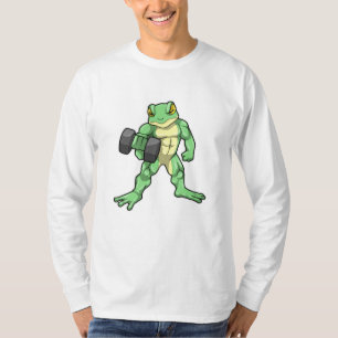 Frog at Bodybuilding with Dumbbell T-Shirt