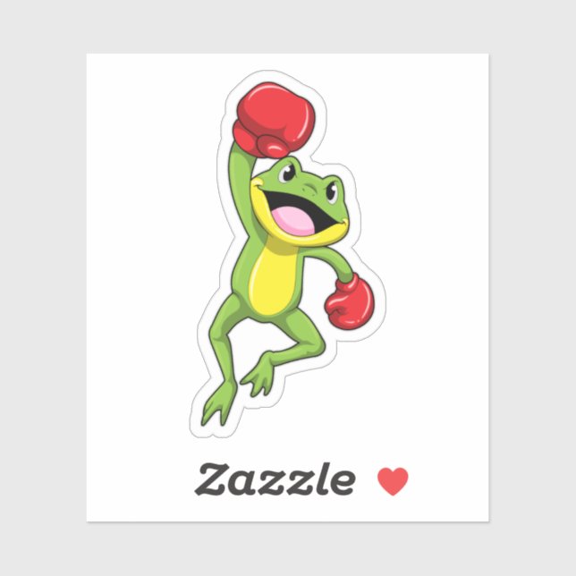 Frog at Boxing with Boxing gloves (Sheet)