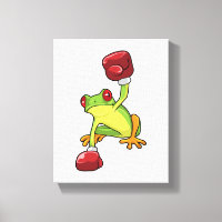 Frog at Boxing with Boxing gloves