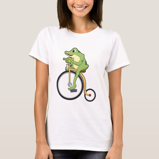 Frog at Circus with Bicycle.PNG T-Shirt (Front)