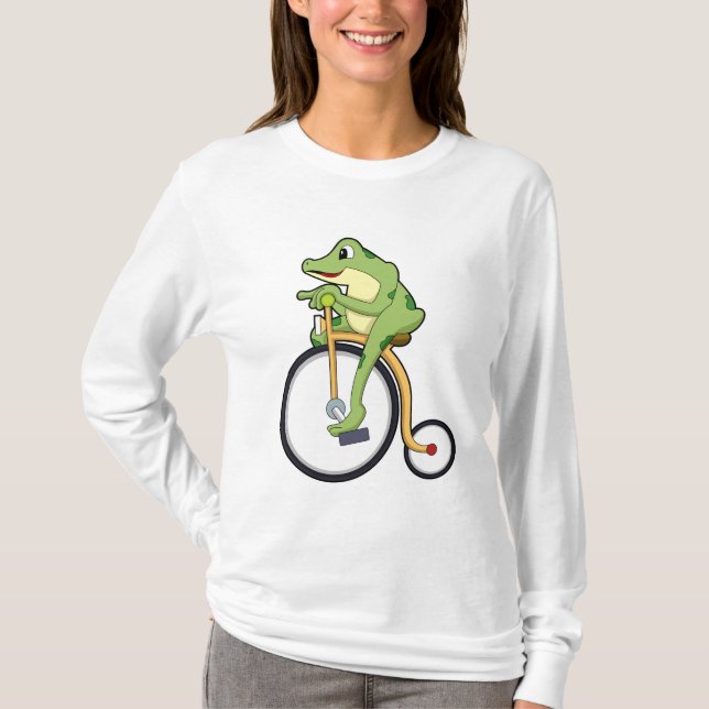 Frog at Circus with Bicycle.PNG T-Shirt (Front)