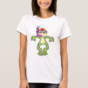 Frog at Diving with Snorkel T-Shirt
