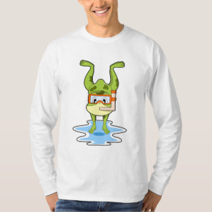 Frog at Diving with Snorkel T-Shirt