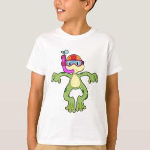 Frog at Diving with Snorkel T-Shirt