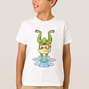 Frog at Diving with Snorkel T-Shirt