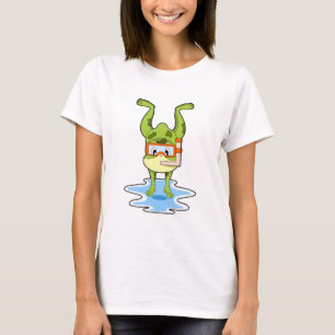 Frog at Diving with Snorkel T-Shirt