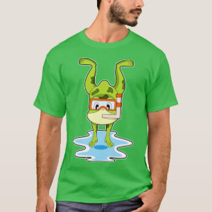 Frog at Diving with Snorkel T-Shirt