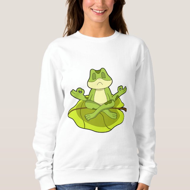 Frog at Meditate Sweatshirt (Front)