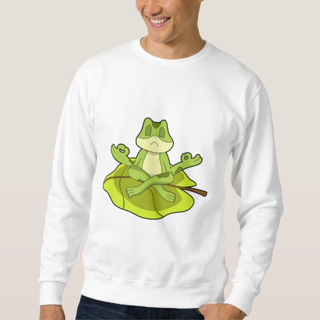 Frog at Meditate Sweatshirt (Front)