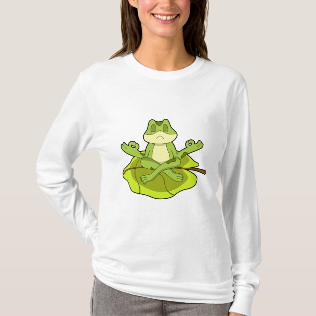 Frog at Meditate T-Shirt (Front)