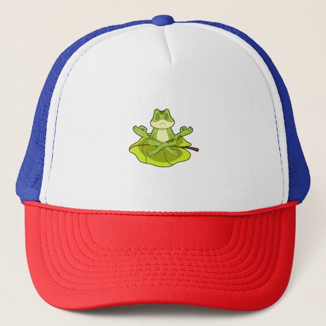 Frog at Meditate Trucker Hat (Front)