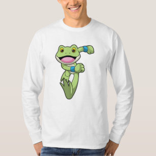 Frog at Running with Sweatband T-Shirt
