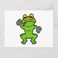 Frog at shoulder training with Dumbbells