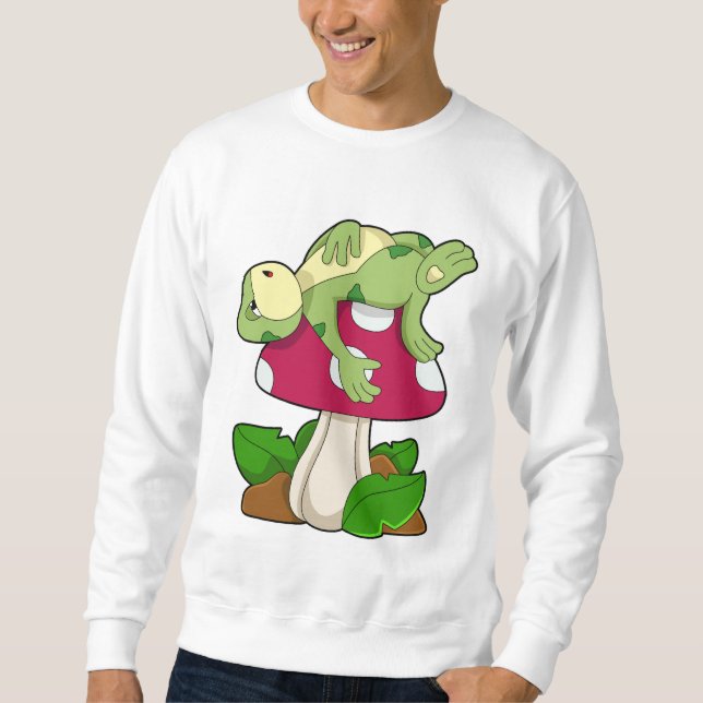 Frog at Sleeping with Mushroom Sweatshirt (Front)