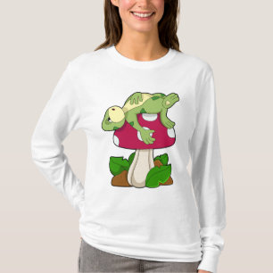 Frog at Sleeping with Mushroom T-Shirt