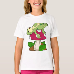 Frog at Sleeping with Mushroom T-Shirt