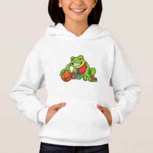 Frog at Sports with Basketball