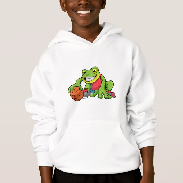 Frog at Sports with Basketball (Front)