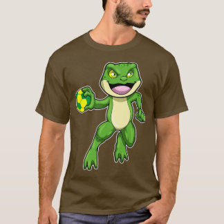 Frog at Sports with Handball T-Shirt
