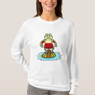 Frog at Swimming with Swim ring T-Shirt