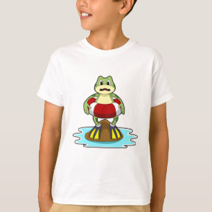 Frog at Swimming with Swim ring T-Shirt
