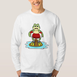 Frog at Swimming with Swim ring T-Shirt
