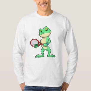 Frog at Tennis with Tennis racket T-Shirt