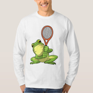 Frog at Tennis with Tennis racket T-Shirt