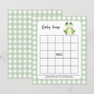 Frog Baby shower bingo game