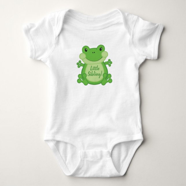 Frog Baby Shower Green Bodysuit (Front)