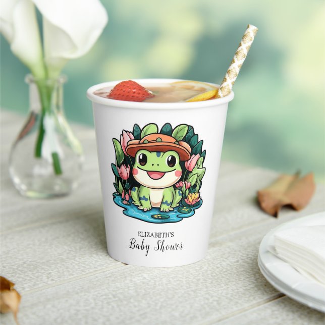 Frog Baby Shower Paper Cups (Insitu)
