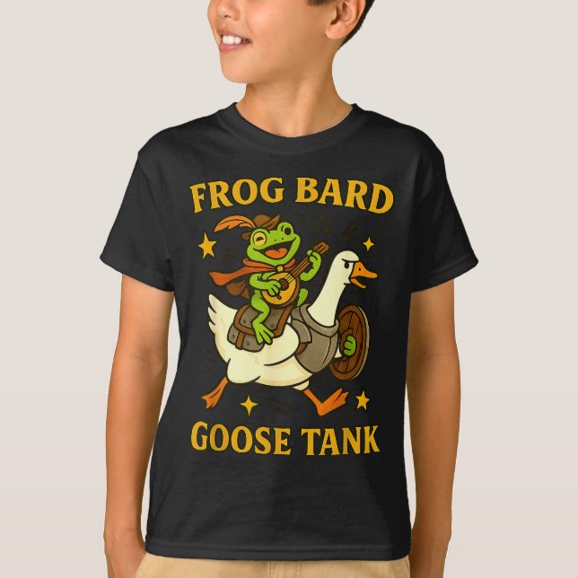 Frog Bard Goose Tank Funny Dnd Party Duo Rpg Art M (Front)
