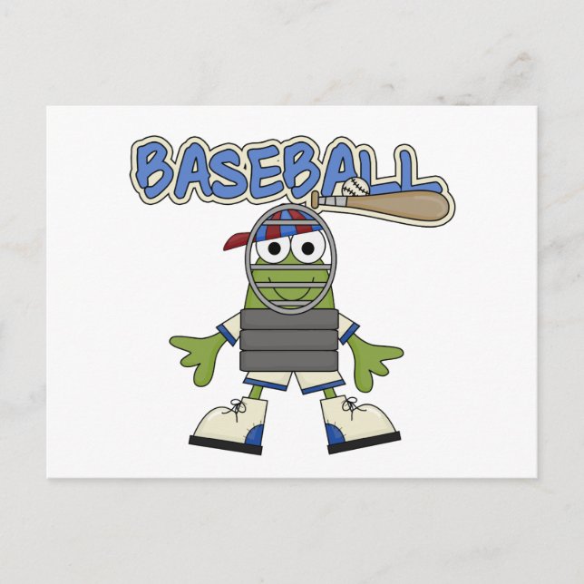 Frog Baseball - Catcher Tshirts and  Gifts Postcard (Front)