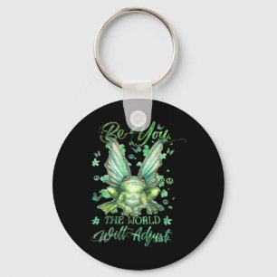 Frog Be You The World Will Adjust St Patricks Day Key Ring